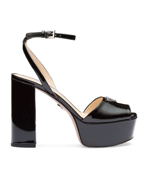 prada scamosciato heels|Prada platform sandals.